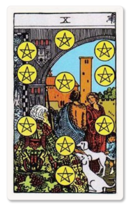 Diez de Oros tarot card