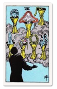 Siete de Copas tarot card